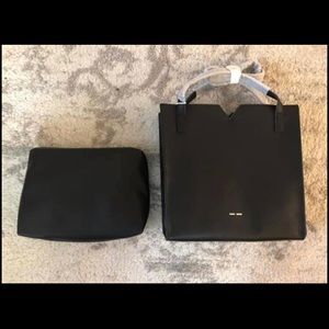 Pixie Mood Alicia “Ali” Mini Tote & Pouch- Black